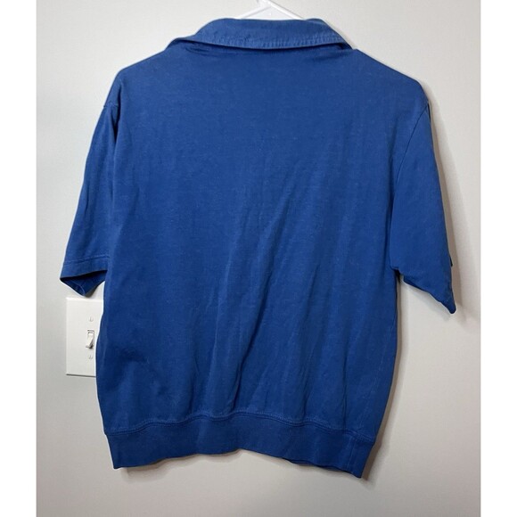 Vintage Haband Blue Pullover Shirt Medium M Button Collared - Excellent! - Picture 3 of 3